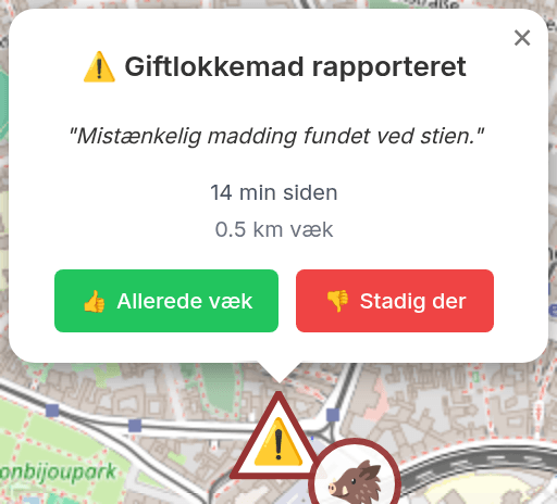 Rapportér giftlokkemad