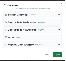 Zgłoszenia dla Powiadomień