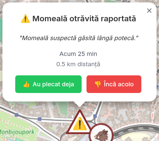 Raportare momeală otrăvită