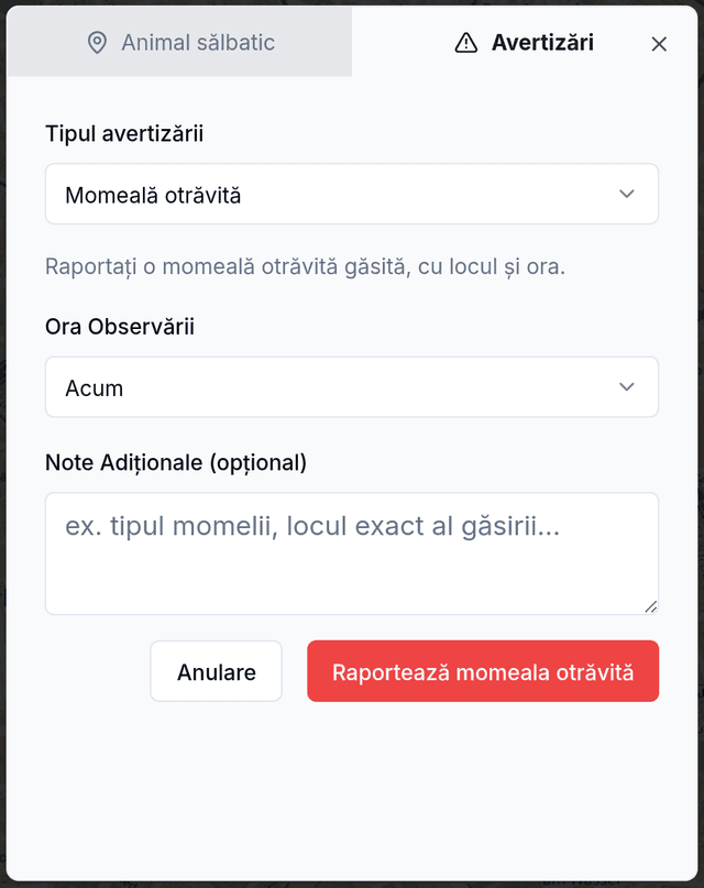 Raportare momeală otrăvită