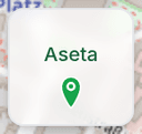 Aseta sijainti -painike