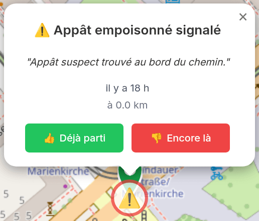 Signaler un appât empoisonné