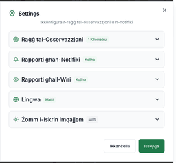 Rapporti għan-Notifiki