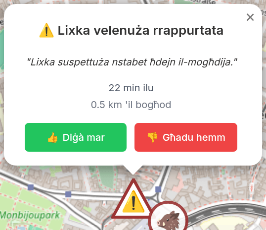 Irrapporta lixka velenuża