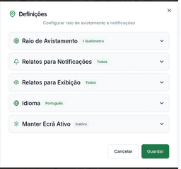 Relatos para Notificações